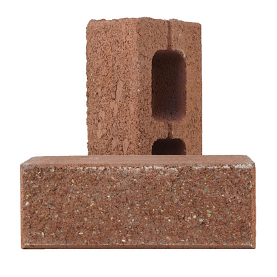  Кирпич бетонный пустотелый рваный камень Вишня 250х120х88мм М-150 /АЛОМ 