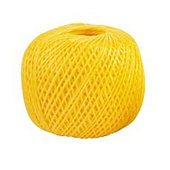  Шпагат полипропиленовый желтый, 1,7 мм, L 60 м, Россия// Сибртех 