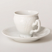 Чашка 90 мл с блюдцем 115 мм высокая Thun Bernadotte, недекорированная БТФ1032 Чашка 90 мл с блюдцем 115 мм высокая Thun Bernadotte, недекорированная БТФ1032