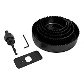 Набор коронок по дереву 19, 22, 29, 32, 38, 44, 51, 67 мм, 11 предметов Vertextools Набор коронок по дереву 19, 22, 29, 32, 38, 44, 51, 67 мм, 11 предметов Vertextools