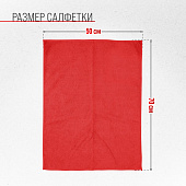 Салфетка микрофибра 50х70 SKYWAY красная Салфетка микрофибра 50х70 SKYWAY красная
