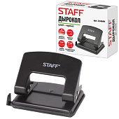 Дырокол металлический Staff Manager, до 20 листов, черный, 224649