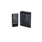  Звонок беспроводной  23 мел. 150м 1 кноп. IP44 черн. Космос KOC_AG400 