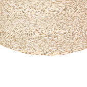  Салфетка под приборы Positano 38 см, круглая, шампань  ANLAF-MAPVC-17804 