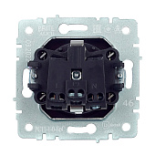 Розетка встраиваемая с заземлением, цвет сталь, IEK BRITE Розетка встраиваемая с заземлением, цвет сталь, IEK BRITE