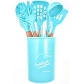 Набор кухонных принадлежностей MARVEL 8 предметов , силикон, ручка дерево. 78020 Набор кухонных принадлежностей MARVEL 8 предметов , силикон, ручка дерево. 78020