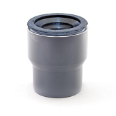 Переход с чугуна на пластик 110/124 с манжетой Переход с чугуна на пластик 110/124 с манжетой