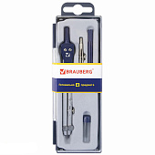 Готовальня BRAUBERG Student Oxford 4 предм: циркуль, рейсф вставка+держ, грифель, пенал с подв, 210335 Готовальня BRAUBERG Student Oxford 4 предм: циркуль, рейсф вставка+держ, грифель, пенал с подв, 210335