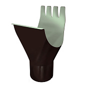 Воронка желоба 125/90 Optima, Коричневый Ral:8017 Воронка желоба 125/90 Optima, Коричневый Ral:8017