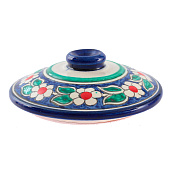  Сахарница Риштанская Керамика "Цветы", 250 мл, синяя 2870511 