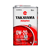 Масло моторное TAKAYAMA Adaptec 0W20 синт. API SP ILSAC GF-6A 1л металл Масло моторное TAKAYAMA Adaptec 0W20 синт. API SP ILSAC GF-6A 1л металл