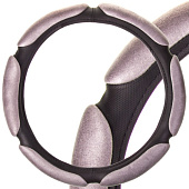 Оплетка SKYWAY Sponge air 6 подушечек М Черно-Серая замша Оплетка SKYWAY Sponge air 6 подушечек М Черно-Серая замша