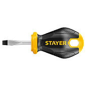 Отвертка SL5x38мм, двухкомпонентная рукоятка, магнитный наконечник STAYER Отвертка SL5x38мм, двухкомпонентная рукоятка, магнитный наконечник STAYER