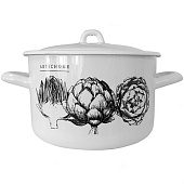 Кастрюля Лысьвенская эмаль Artichoke 2,9 л С-16111/4Э