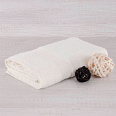 Полотенце 70х140 махровое, х/б 100% с бордюром "косичка", Светло-кремовый Полотенце 70х140 махровое, х/б 100% с бордюром "косичка", Светло-кремовый