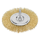 Щетка плоская д/дрели 100 мм латун. витая пров. Matrix Щетка плоская д/дрели 100 мм латун. витая пров. Matrix