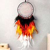 Ловец снов "Паутинка" чёрно-жёлто-оранжевый d=18 см 68х18 см 7119100 Ловец снов "Паутинка" чёрно-жёлто-оранжевый d=18 см 68х18 см 7119100