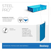Bestway Бассейн каркасный Steel Pro 400х211х81см, 5700л, ф-насос арт.56424 Bestway Бассейн каркасный Steel Pro 400х211х81см, 5700л, ф-насос арт.56424