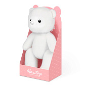  Мягкая игрушка мишка белый, 20 см, в коробке 