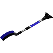  Щетка для снега телескопическая 70-100см cо скребком Oktan ручка soft touch 