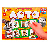  Игра настольная УМНЫЕ ИГРЫ Животные IQ-лото 138х189х32мм, 370441 