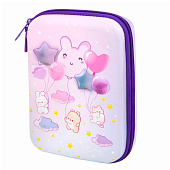 Пенал BRAUBERG KIDS большой удобный с откидной планкой, EVA, 22х15х4см, Dreamy clouds, 273507
