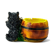 Кашпо фигурное "Котенок с бочкой" 23х14х15см 871813 Кашпо фигурное "Котенок с бочкой" 23х14х15см 871813