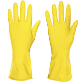 Перчатки резиновые VETTA желтые M, 447-005