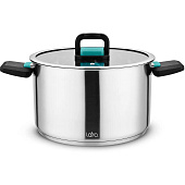  Кастрюля 6,4 л, d 24 см LARA LR02-245 Изумруд 