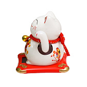 Маятник Манэки-нэко со свитком, 11х10х9,5 см, керамика, 5465388 Маятник Манэки-нэко со свитком, 11х10х9,5 см, керамика, 5465388