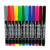 Маркеры-кисти акварельные 12цв CENTROPEN Aquarelle, линия письма 1-9 мм, 8683/12ET Маркеры-кисти акварельные 12цв CENTROPEN Aquarelle, линия письма 1-9 мм, 8683/12ET