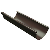 Желоб полукруглый 125/90 3м Optima, Коричневый Ral:8017 Желоб полукруглый 125/90 3м Optima, Коричневый Ral:8017