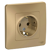 Розетка 1-м СП BLANCA 16А 250В с/з титан SchE BLNRS001014 Розетка 1-м СП BLANCA 16А 250В с/з титан SchE BLNRS001014