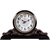  4225-002 (10) Часы настольные 43х25 см, корпус черный с медью "Классика"  "Рубин" 