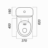 Унитаз-компакт Стандарт комфорт к/в, с арматурой, сиденьем микролифт Sanita Унитаз-компакт Стандарт комфорт к/в, с арматурой, сиденьем микролифт Sanita