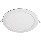 Светильник PPL-R  15w 6500K IP40 WH d190мм встр/круг Jazzway .5008601A