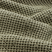  Полотенце вафельное SL HOME: Linen «Олива», 60?140 см, оливковое 10304005 