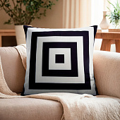  Наволочка 40х40 декоративная Этель Геометрия Квадраты велюр, 7061192 