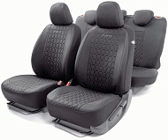  Чехлы сиденья Autoprofi VERONA, лён, 15 предметов, чёрные  AIRBAG VER-1505 BK/BK 