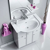 Тумба Барселона Люкс напольная с корзиной Т8/к с раковиной Стиль 85см BA0108K Aqwella Тумба Барселона Люкс напольная с корзиной Т8/к с раковиной Стиль 85см BA0108K Aqwella