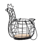 Корзина для яиц Доляна «Эстетика», чёрный 7167301 Корзина для яиц Доляна «Эстетика», чёрный 7167301