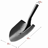  Лопата штыковая ЗУБР Мастер 474х215 закал 39413 