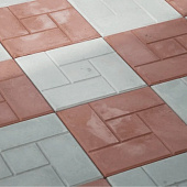 Плитка тротуарная Калифорния красная 300х300х24мм (11шт/м2) Плитка тротуарная Калифорния красная 300х300х24мм (11шт/м2)