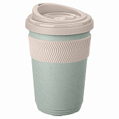 Термостакан 400мл D98хH156мм б/декора с противоскользящим,кольцом зеленый флэк 433250636 Термостакан 400мл D98хH156мм б/декора с противоскользящим,кольцом зеленый флэк 433250636