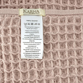  Комплект вафельных  полотенец "KARNA" GOFRE  50х90-70х140 см 1/2 (Абрикосовый) 