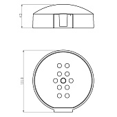 Мыльница для душевой стойки SD505 Esko 