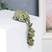 Сувенир Слониха с двумя слонятами - подъём, 10х3,8х4 см, полистоун, 9254766 Сувенир Слониха с двумя слонятами - подъём, 10х3,8х4 см, полистоун, 9254766