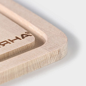 Доска разделочная с желобом, 30x25x0,8, массив березы 9513513 Доска разделочная с желобом, 30x25x0,8, массив березы 9513513