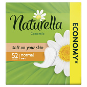  Ежедневные гигиенические прокладки NATURELLA Женские  Camomile Normal Trio 52шт 