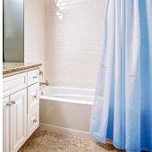  Штора для ванной 180х180 голубая 005747 